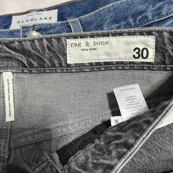 Rag & Bone Jeans Womens 30 Maya High-Rise Ankle Slim Callie Denim Pants - Picture 3 of 12
